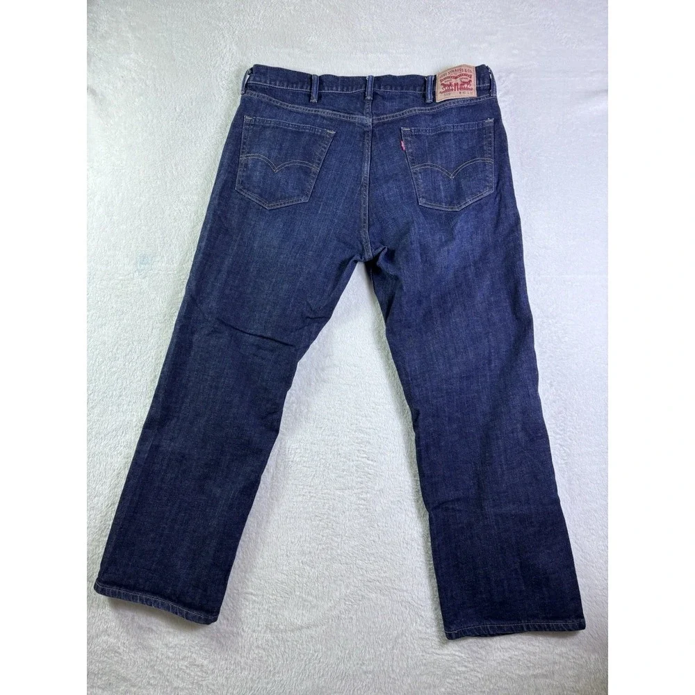 Levi's 559 Relaxed Straight Jeans Men's 40x30Dark Wash Blue Denim Excellent